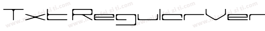 Txt RegularVersion 100 July 8 200字体转换